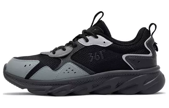 Кроссовки женские низкие черный серый 361°