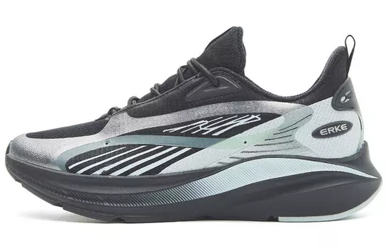 Кроссовки женские низкие черный/синий Erke