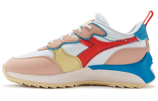 Кроссовки женские низкие Coral Red/white Diadora