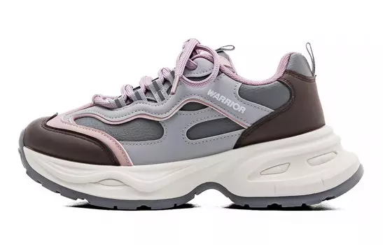 Кроссовки женские низкие фиолетовые Warrior