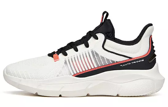 Кроссовки женские низкие Ivory White/black/morning Red Anta