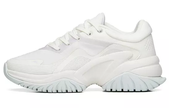 Кроссовки женские низкие Ivory White/misty Purple/white-seroy-green Anta