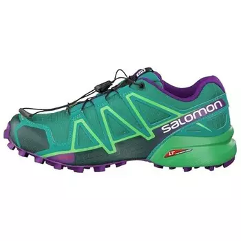 Кроссовки женские низкие изумрудно-зеленые спортивные зеленые Passion Purple Salomon