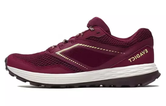 Кроссовки женские низкие красные фиолетовые Decathlon