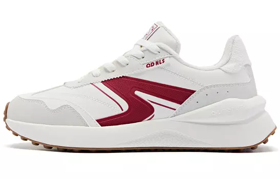 Кроссовки женские низкие красные Qiaodan