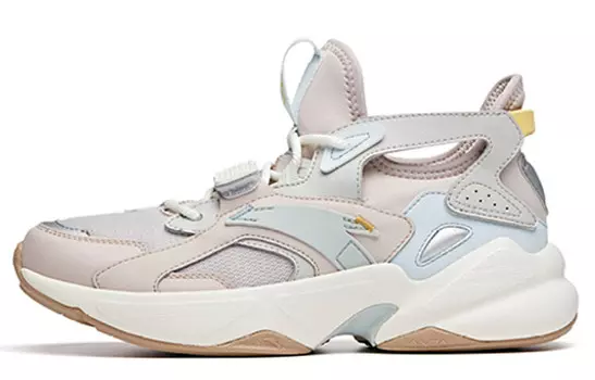 Кроссовки женские низкие Lotus Grey / One-degree Grey / Ivory White Anta