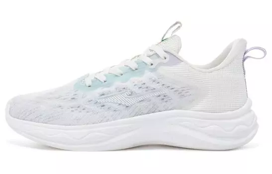 Кроссовки женские низкие микрокристаллические белый/светло-сиреневые Erke