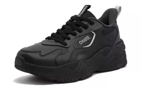 Кроссовки женские низкие Obsidian Black Black Charcoal Gray 361°