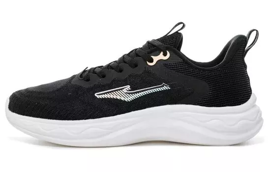 Кроссовки женские низкие Positive черный/желево-оранжевый Erke