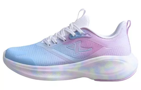 Кроссовки женские низкие розовые и синие Xtep