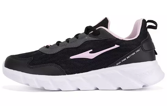 Кроссовки женские низкие розовый Erke, цвет Solid black/pink diamond color