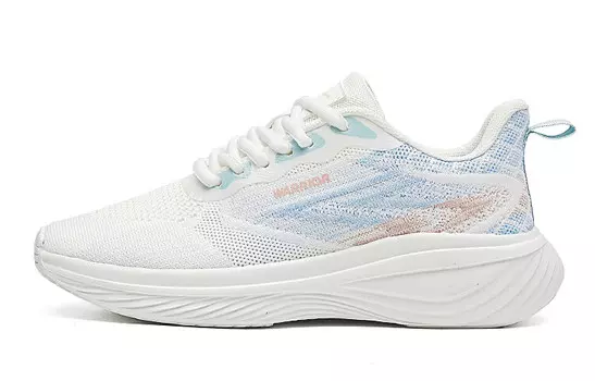 Кроссовки женские низкие розовый Warrior, белый/синий/розовый