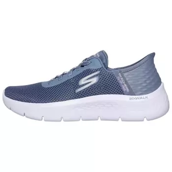 Кроссовки женские низкие синие Skechers