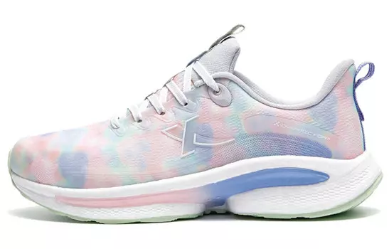 Кроссовки женские низкие сиреневые/арктик персиково-розовые Xtep