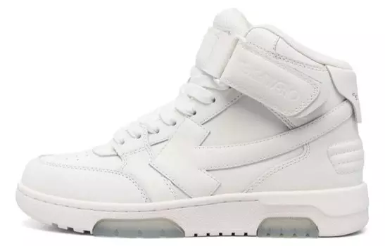 Кроссовки женские Off-White Out Of Office средней высоты, белый / серый