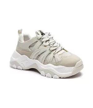 Кроссовки женские Patrizia Pepe комбинированные дизайнерские, бежевый