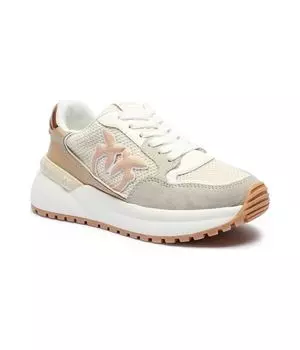Кроссовки женские Pinko кожаные, бежевый