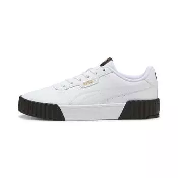 Кроссовки женские PUMA Carina 3.0, белый/золотой/черный