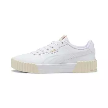 Кроссовки женские PUMA Carina 3.0, цвет white/alpine snow/gold