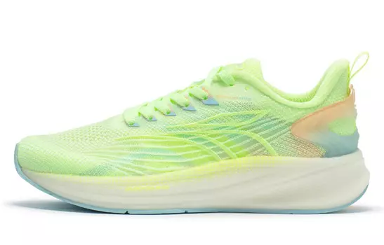 Кроссовки женские QU!KFOAM с низким верхом, флуоресцентные, желтовато-зеленые/персиковые, розово-песочные 361°