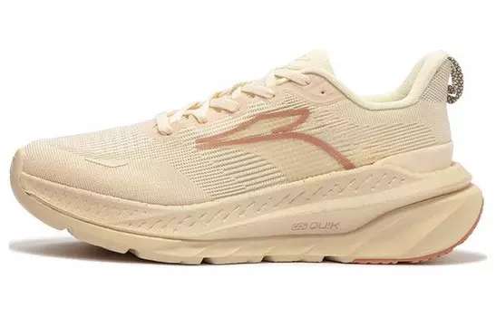 Кроссовки женские Red Flame 3 с низким верхом бежево-белого цвета 361°