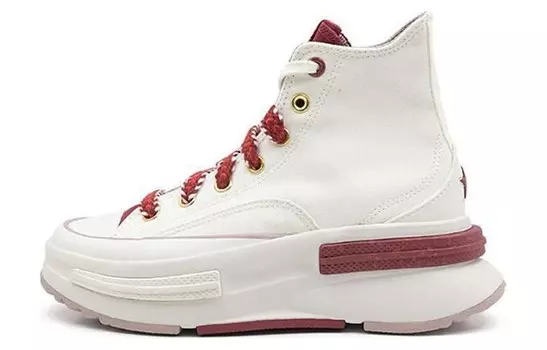 Кроссовки женские Run Star Legacy CX Canvas High-top Red And White Converse