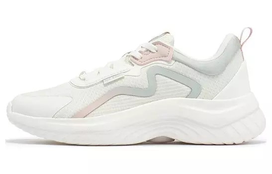 Кроссовки женские с низким верхом 361°, белый/розовый