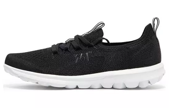 Кроссовки женские с низким верхом 361°, цвет Obsidian black / 361 degrees white
