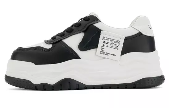 Кроссовки женские с низким верхом белого/черного цвета Eblan