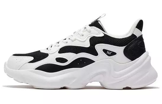 Кроссовки женские с низким верхом белого/черного цвета 361°