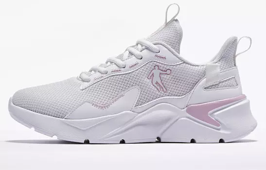 Кроссовки женские с низким верхом белого цвета Qiaodan