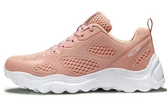 Кроссовки женские с низким верхом белого цвета Pelliot, цвет Cherry Blossom Pink