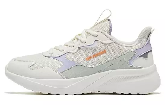 Кроссовки женские с низким верхом, белые/бирюзовые Qiaodan