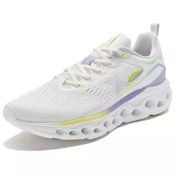 Кроссовки женские с низким верхом, белые, фиолетовые и желтые Xtep