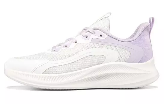 Кроссовки женские с низким верхом белые/фиолетовые 361°