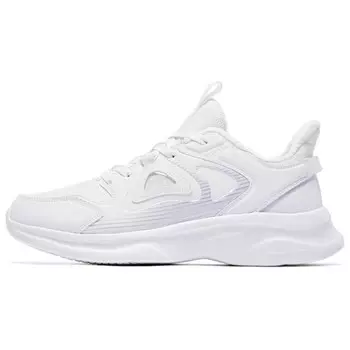 Кроссовки женские с низким верхом белые/фиолетовые Qiaodan