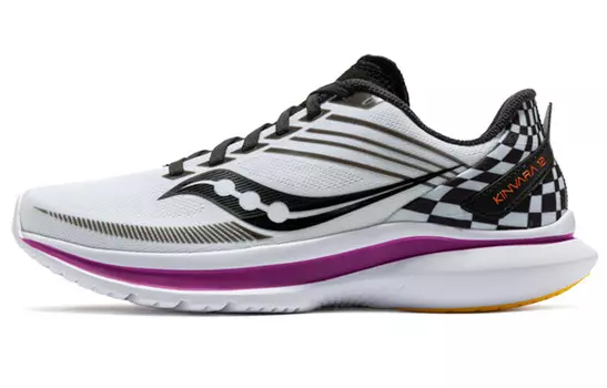 Кроссовки женские с низким верхом Белые/фиолетовые/черные Saucony