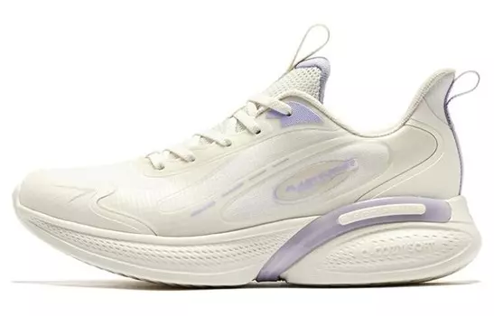 Кроссовки женские с низким верхом белые/фиолетовые Qiaodan