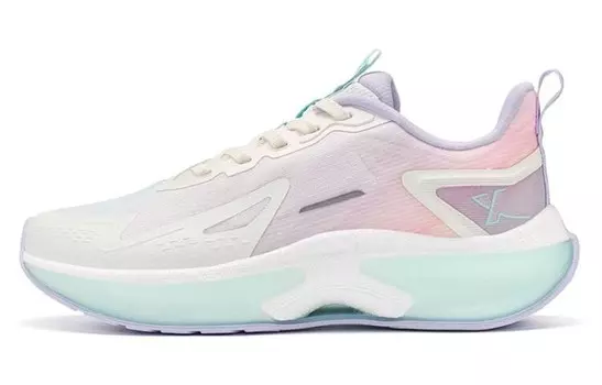 Кроссовки женские с низким верхом белые/голубые/фиолетовые Xtep