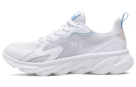 Кроссовки женские с низким верхом, белые/королевские синие 361°