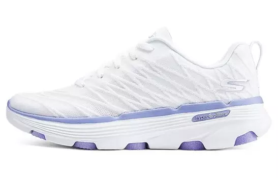 Кроссовки женские с низким верхом, белые/лавандовые Skechers