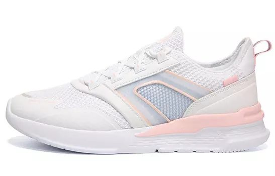 Кроссовки женские с низким верхом белые/розовые Peak