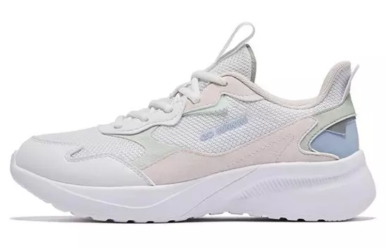 Кроссовки женские с низким верхом белые/розовые Qiaodan