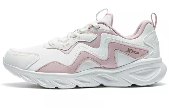 Кроссовки женские с низким верхом белые/розовые Xtep