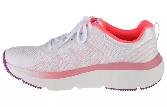Кроссовки женские с низким верхом белые/розовые/фиолетовые Skechers