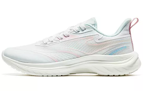 Кроссовки женские с низким верхом белые/розовые Erke