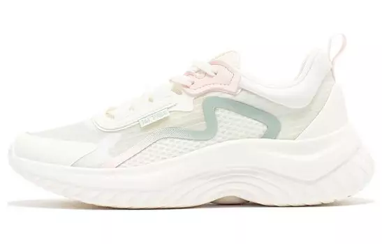 Кроссовки женские с низким верхом белые/розовые 361°