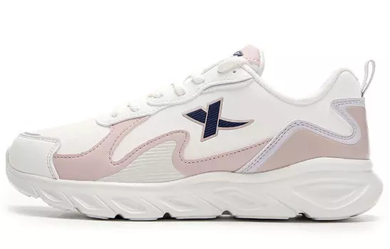 Кроссовки женские с низким верхом белые/розовые Xtep