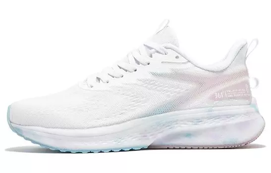 Кроссовки женские с низким верхом белые/розовые 361°