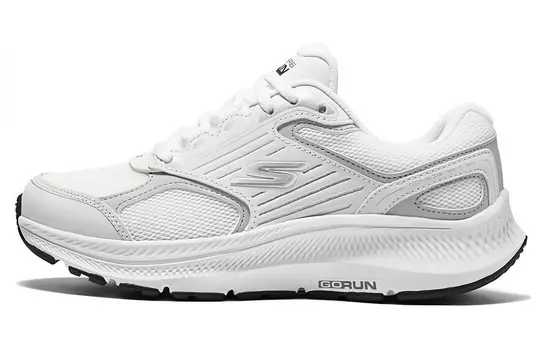 Кроссовки женские с низким верхом, белые/серебристые Skechers
